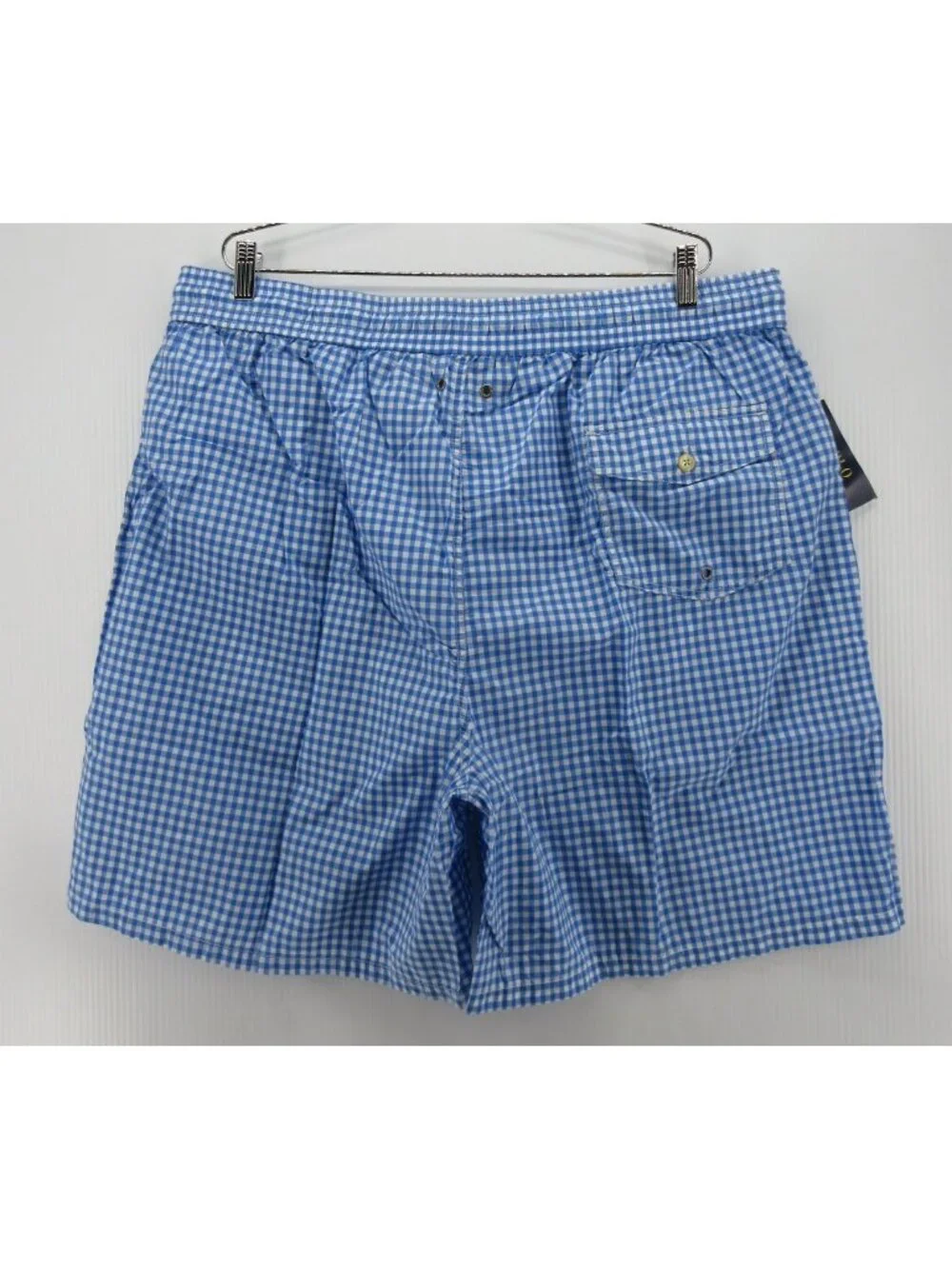 Polo Ralph Lauren Swim Shorts XXL Tall Bathing Suit Gingham Plaid Pony